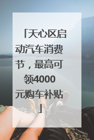 天心区启动汽车消费节，最高可领4000元购车补贴