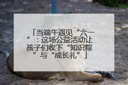 当端午遇见“六一”：这场公益活动让孩子们收下“知识粽”与“成长礼”