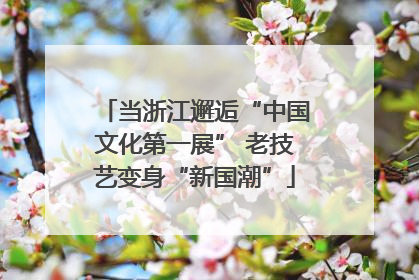 当浙江邂逅“中国文化第一展” 老技艺变身“新国潮”