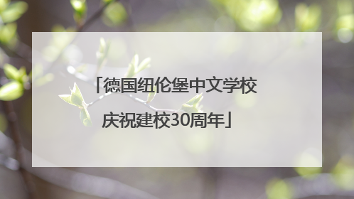 德国纽伦堡中文学校庆祝建校30周年