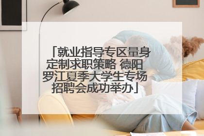 就业指导专区量身定制求职策略 德阳罗江夏季大学生专场招聘会成功举办