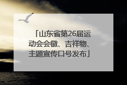 山东省第26届运动会会徽、吉祥物、主题宣传口号发布