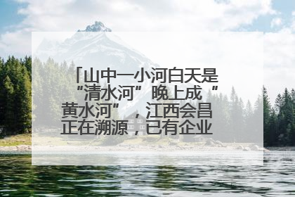 山中一小河白天是“清水河”晚上成“黄水河”，江西会昌正在溯源，已有企业被要求停工