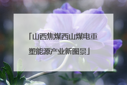 山西焦煤西山煤电重塑能源产业新图景