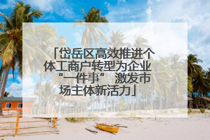 岱岳区高效推进个体工商户转型为企业“一件事” 激发市场主体新活力