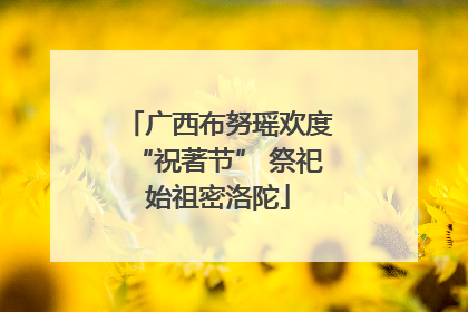 广西布努瑶欢度“祝著节” 祭祀始祖密洛陀