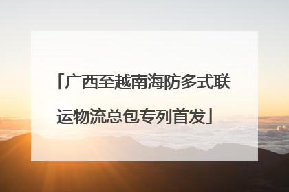 广西至越南海防多式联运物流总包专列首发
