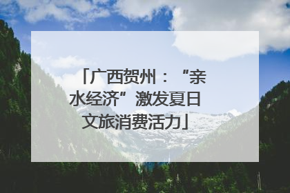 广西贺州：“亲水经济”激发夏日文旅消费活力