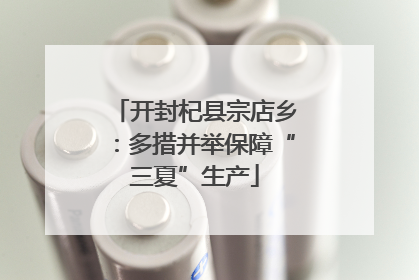 开封杞县宗店乡：多措并举保障“三夏”生产