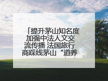 提升茅山知名度 加强中法人文交流传播 法国旅行商踩线茅山“道养文化产品”
