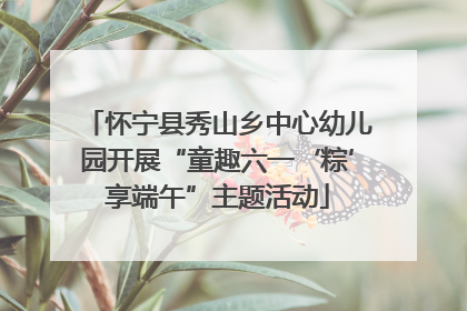 怀宁县秀山乡中心幼儿园开展“童趣六一‘粽’享端午”主题活动
