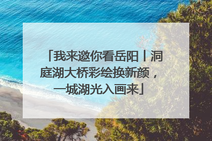 我来邀你看岳阳丨洞庭湖大桥彩绘换新颜，一城湖光入画来