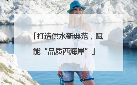 打造供水新典范，赋能“品质西海岸”