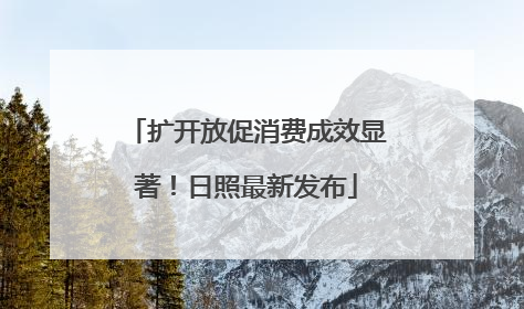 扩开放促消费成效显著！日照最新发布