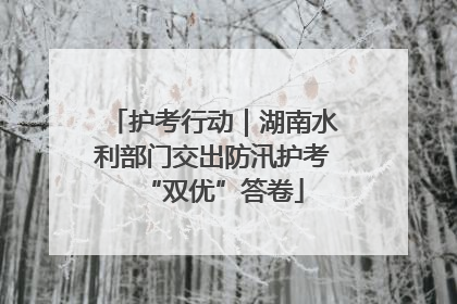 护考行动｜湖南水利部门交出防汛护考“双优”答卷