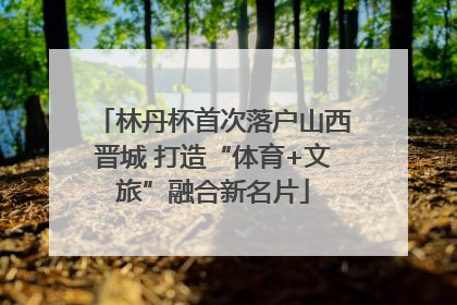 林丹杯首次落户山西晋城 打造“体育+文旅”融合新名片
