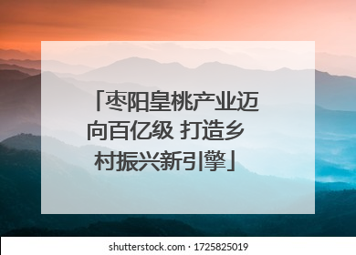 枣阳皇桃产业迈向百亿级 打造乡村振兴新引擎