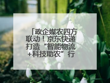 政企媒农四方联动！京东快递打造“智能物流+科技助农”行业直播新标杆