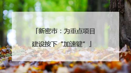 新密市：为重点项目建设按下“加速键”