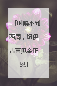 时隔不到两周，绍伊古再见金正恩