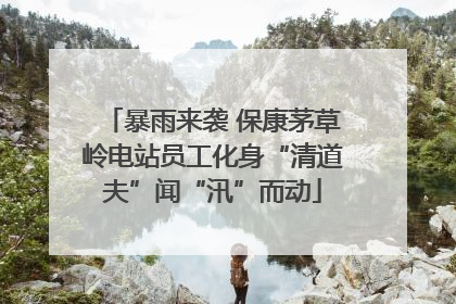 暴雨来袭 保康茅草岭电站员工化身“清道夫”闻“汛”而动