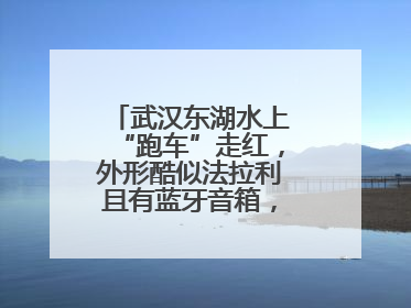 武汉东湖水上“跑车”走红，外形酷似法拉利且有蓝牙音箱，负责人：高峰期一两百人排队