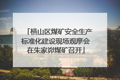 横山区煤矿安全生产标准化建设现场观摩会在朱家峁煤矿召开