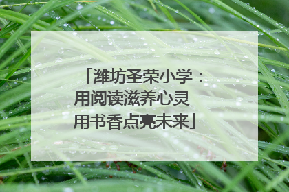 潍坊圣荣小学：用阅读滋养心灵 用书香点亮未来