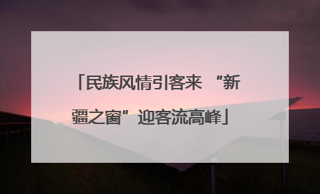 民族风情引客来 “新疆之窗”迎客流高峰