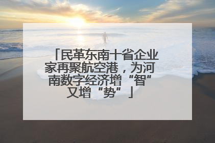 民革东南十省企业家再聚航空港，为河南数字经济增“智”又增“势”