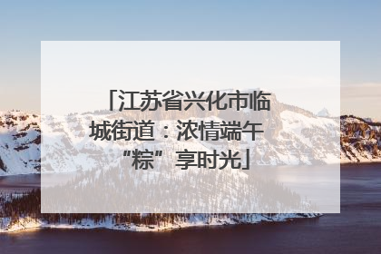 江苏省兴化市临城街道：浓情端午 “粽”享时光