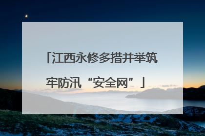 江西永修多措并举筑牢防汛“安全网”