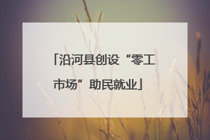 沿河县创设“零工市场”助民就业