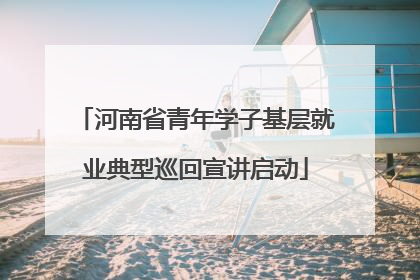 河南省青年学子基层就业典型巡回宣讲启动