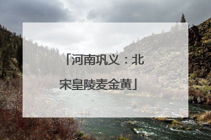 河南巩义：北宋皇陵麦金黄