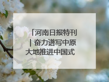 河南日报特刊｜奋力谱写中原大地推进中国式现代化新篇章