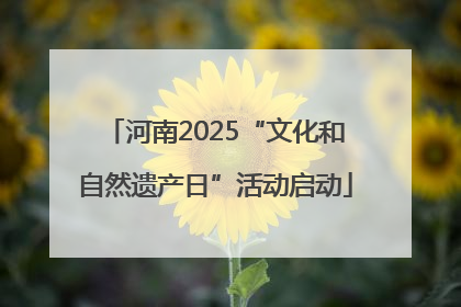 河南2025“文化和自然遗产日”活动启动