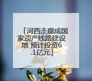 河西走廊成国家遗产线路建设地 预计投资6.1亿元