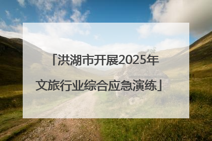 洪湖市开展2025年文旅行业综合应急演练