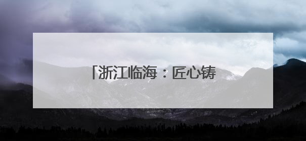 浙江临海：匠心铸就“视”界之窗 创新驱动产业腾飞