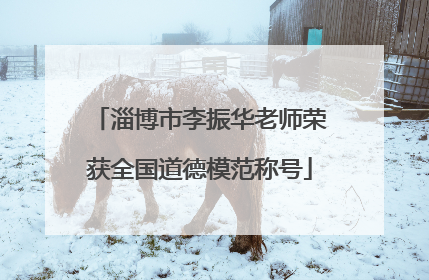 淄博市李振华老师荣获全国道德模范称号