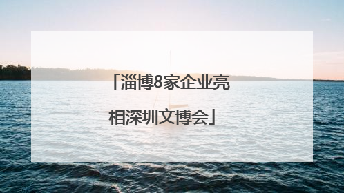 淄博8家企业亮相深圳文博会