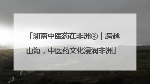 湖南中医药在非洲③｜跨越山海，中医药文化浸润非洲