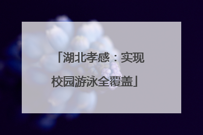 湖北孝感：实现校园游泳全覆盖