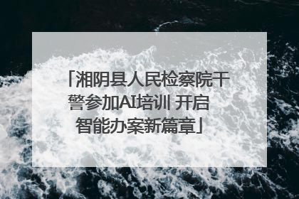湘阴县人民检察院干警参加AI培训 开启智能办案新篇章
