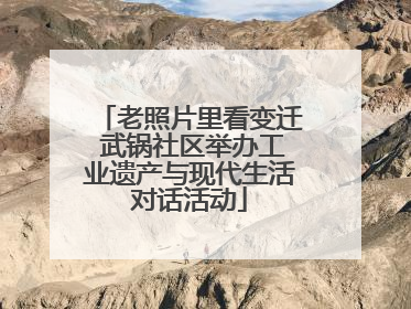 老照片里看变迁 武锅社区举办工业遗产与现代生活对话活动