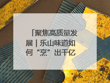 聚焦高质量发展｜乐山味道如何“烹”出千亿文旅产业
