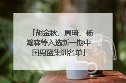 胡金秋、周琦、杨瀚森等入选新一期中国男篮集训名单