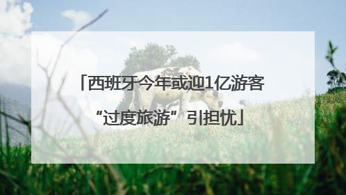 西班牙今年或迎1亿游客 “过度旅游”引担忧