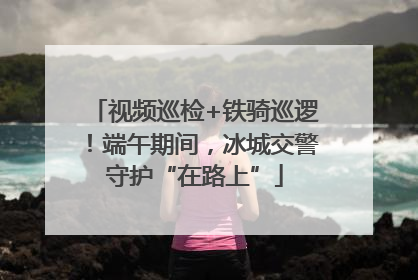 视频巡检+铁骑巡逻!端午期间,冰城交警守护“在路上”